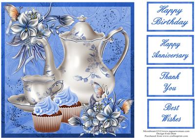 Winter Flowers, Iced Buns and Tea