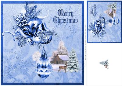 Merry Christmas in Blue