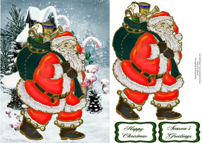 Jolly Santa Quick Card