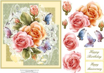 A Posy of Roses Step by Step