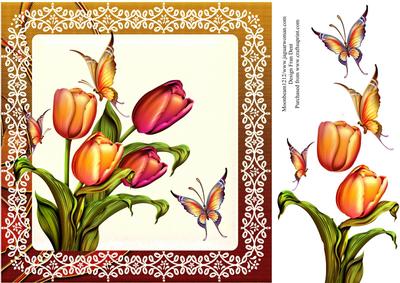 A Bunch of Tulips Quick Card
