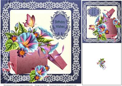 A Box of Morning Glory Topper and Gift Card