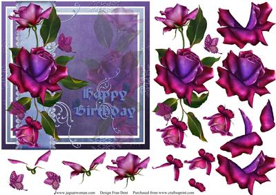 Mirrored Twilight Roses Step by Step