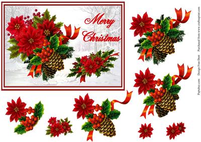 Christmas Decorations with Decoupage
