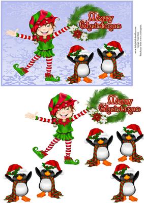 Merry Christmas Elf and Friends