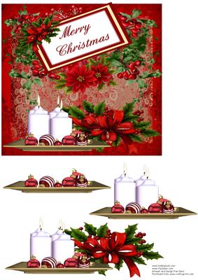 Merry Christmas Candles