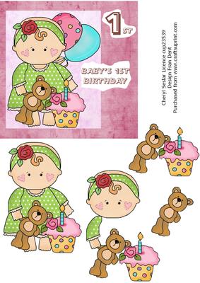 Baby Girl's 1st Birthday