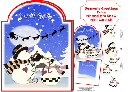 Season's Greetings from Mr and Mrs Snow