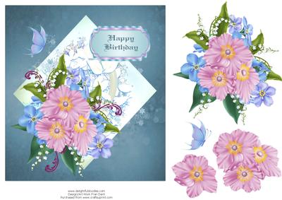 Pink and Blue Birthday.
