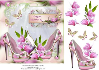 Shoes with Magnolias