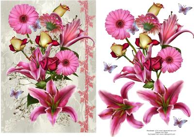 Lilies, Gerberas and Rosebuds