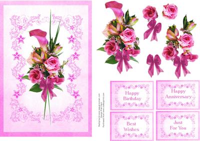 Calla Lily and Roses Bouquet