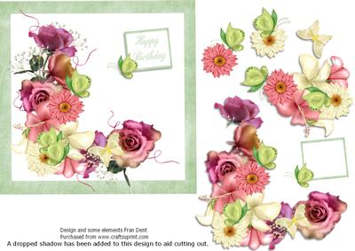 Flowers and Butterfly Birthday