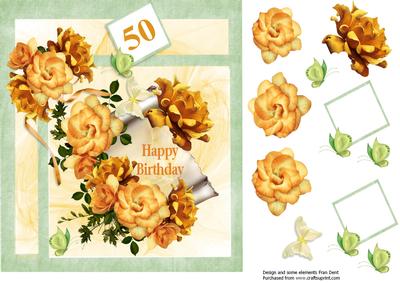 Yellow Rose Quick Card