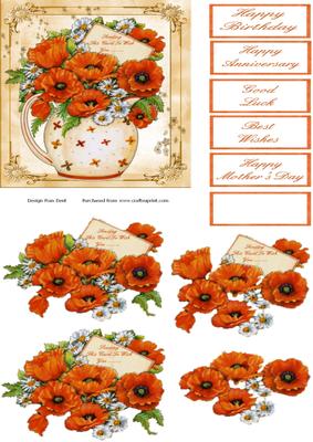 Red Poppies in a Jug
