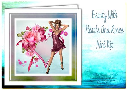 Beauty with Hearts and Roses