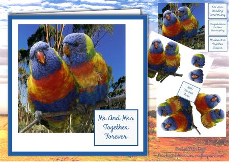 Mr and Mrs Together Forever Card Kit