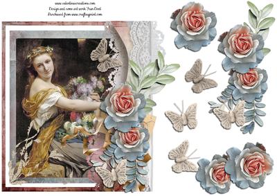 A Picture of Beauty with Roses