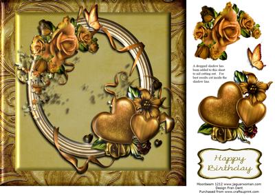Golden Hearts and Roses