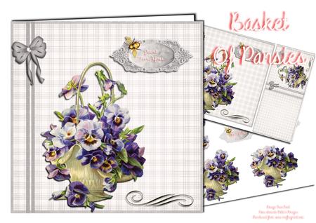 Basket of Pansies