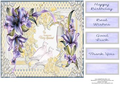 To Someone Very Special Blue Lilies