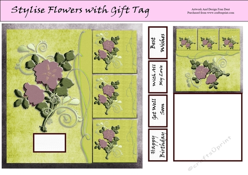Stylize Flowers With Gift Tag