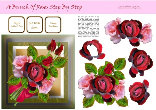 A Bunch Of Roses Step By Step
