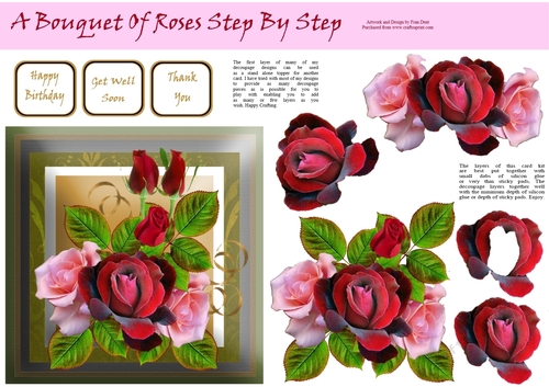 A Bouquet Of Roses Step By Step