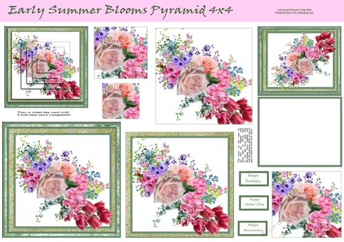 Early Summer Blooms Pyramid 4x4