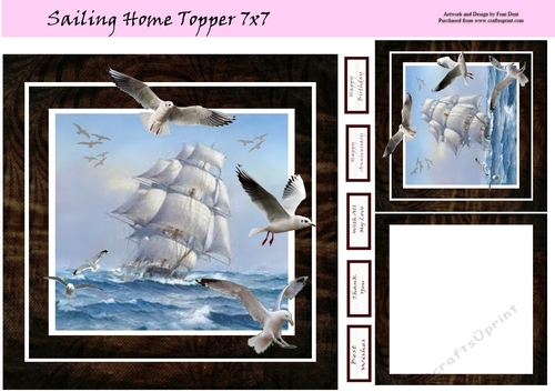 Sailing Home Topper 7x7