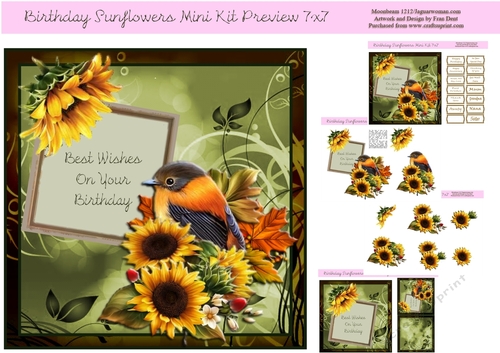 Birthday Sunflowers Mini Kit