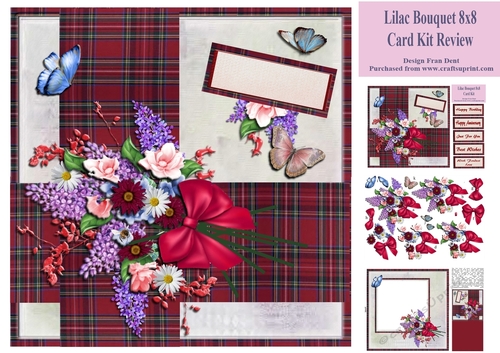 Lilac Bouquet 8x8 Card Kit