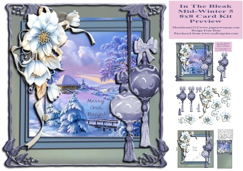 In The Bleak Mid-Winter 5 8x8 Card Kit