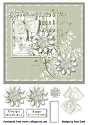 Sage with Floral Embellisments