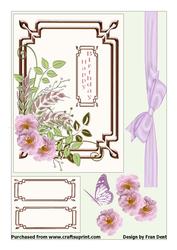 Floral Bouquet on a Frame Step by Step