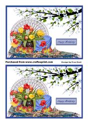 A Vase of Tulips Toppers