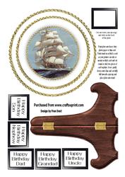 Male Plate - Ship