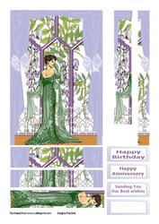Beauty Amongst the Wisteria Random Stacker