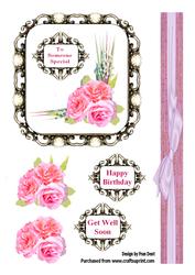 Roses in a Fancy Frame