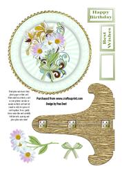Stylised Daisy Plate