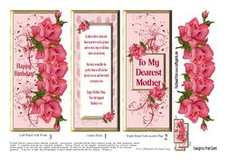Rose Gatefold Card for Mum