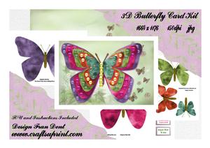 3D Butterfly Card Kit