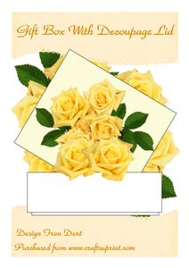 Gift Box with Decoupage Lid