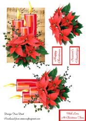 Poinsettia and Candles