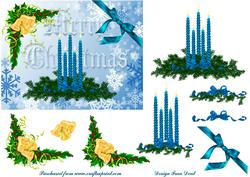 Merry Christmas Candles
