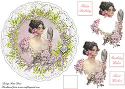 Beauty in a Lace Frame