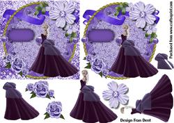 Beauty in Purple on Lace