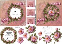 Rose Wreath Aperture Card