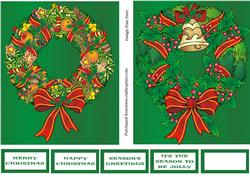 Two Christmas Wreath Toppers