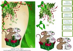 Two Mice Under the Mistletoe